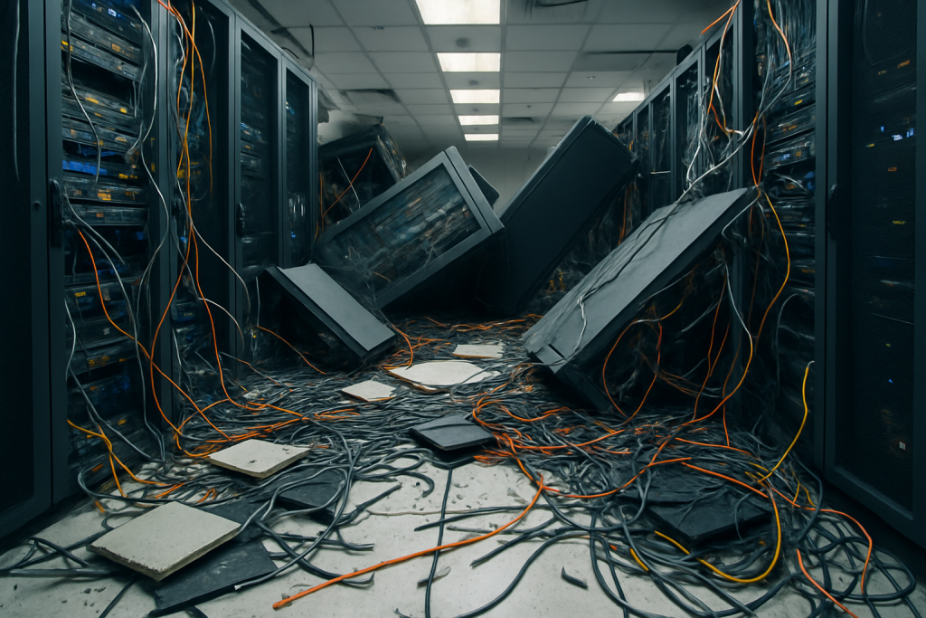 ¿Cómo evitar accidentes en el centro de procesamiento de datos?