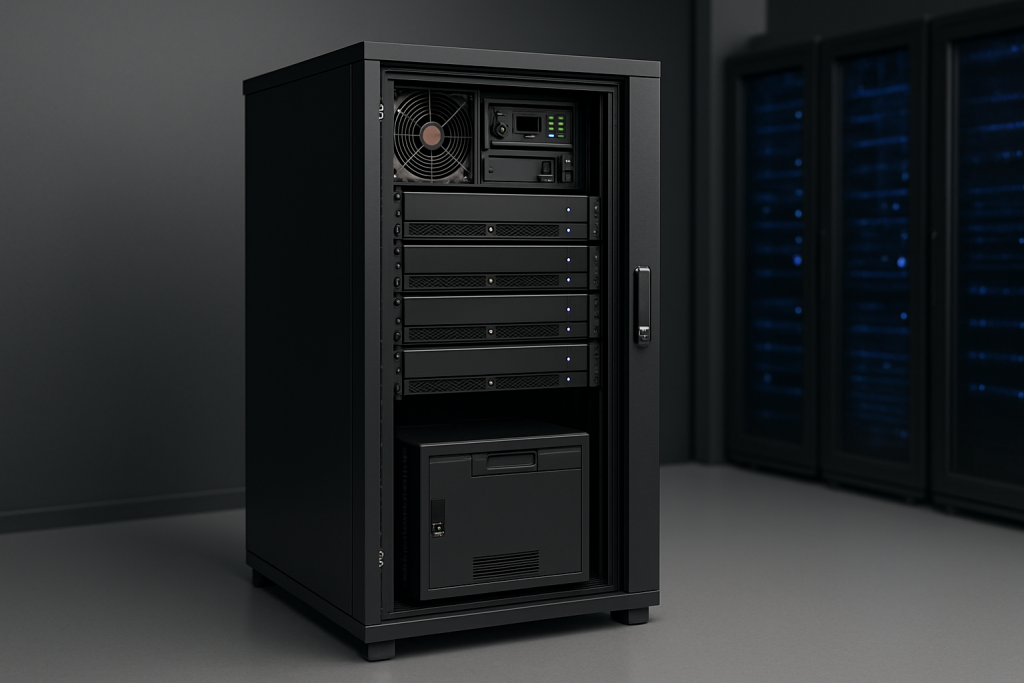 es una solución que consiste en gabinetes de servidores con capacidades de Data Center tales como