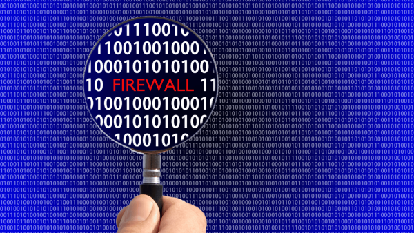 Stateful inspection firewall analyzing network traffic for security